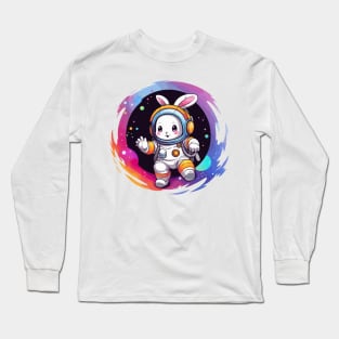 Rainbow astronaut bunny Long Sleeve T-Shirt